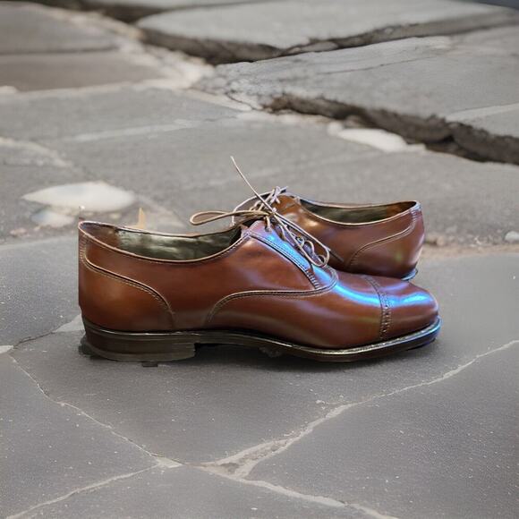 Sz 8 D FLORSHEIM Men's Dress Shoes Cap Toe Balmoral Oxford Leather - Picture 6 of 11